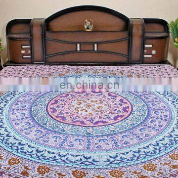 Queen Size Indian Mandala Tapestry Double Bed Queen Bedspread Online