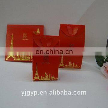 Newest Promotional Cheap Customized Chinese red paper bags