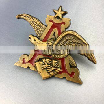 High quality enamel lapel pin badge, custom soft enamel lapel pin