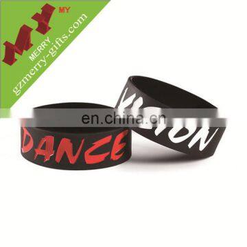 Rubber silicon wristband / custom silicon wrist band / silicon bracelet