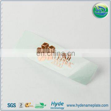 Personalized Rose Gold Metal Foil Sticker For Packaging Boxes