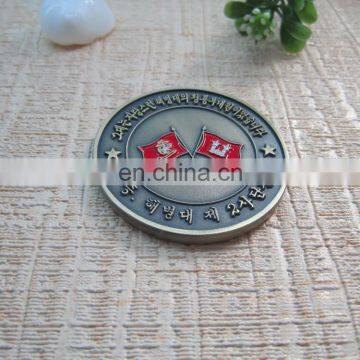 China factory produced metal coin with custom logo metal coin producer