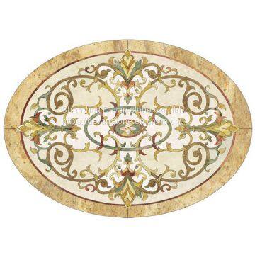Marble Floor Waterjet Round Medallion photo-2