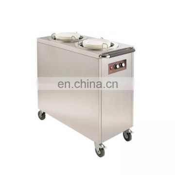 Professional restaurant electric mobile food warmer cart