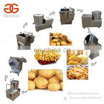 Factory Selling High Quality Frozen French Fries Making Machine Potato Chips Production Line photo-2