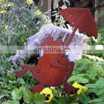 Handmade Metal Hanging Garden Art Frog Animal for sale