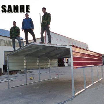 Easy asemble backyard DIY steel shed car shelter kit large garage canopy metal portable car port