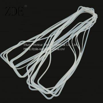 Rectangular Thin Flat Food Grade Clear Transparent Silicone Ring Gasket