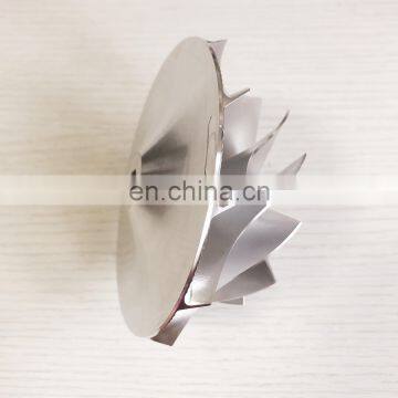 T51RSPL 76.71/102.33 мм 11+0 лопастей гоночный турбонагнетатель фрезерованный/из алюминия 2618/штампованное компрессорное колесо photo-3