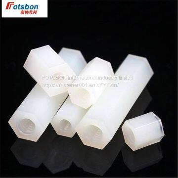 M2-M4 Nylon Nut Female Hex Spacing Threaded Pillars Truss Standoff Vis Double Pass Hexagonal Plastic Column Nuts Combination photo-2