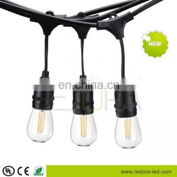 Holiday S14 LED String Bulbs for Holiday Garden Patio Christmas Use Outdoor Edison Bulb String Light Filament String Light 48ft photo-2