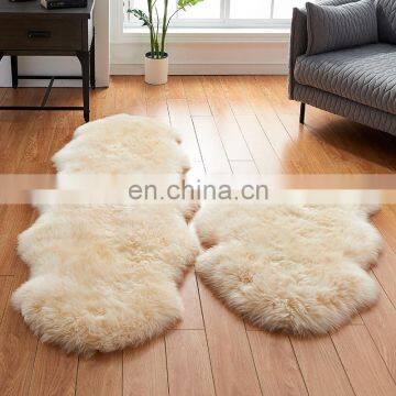 Household modern bedroom fluffy shag sheepskin faux fur rug