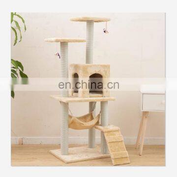 Pet supplies factory wholesale custom OEM/ODM cat climbing frame scratch board cat pillar cat tree