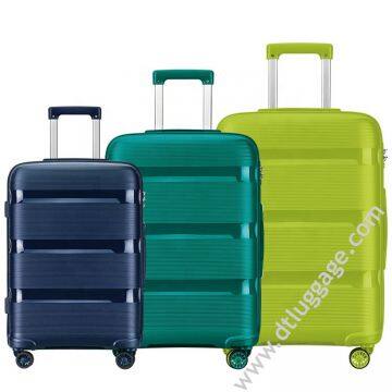 Colourful travel trolley luggage bag carry on suitcase with TSA lock