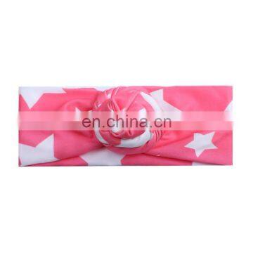 8Colors Baby Girl Headband Infant Girl Star Print Hairband With Ball