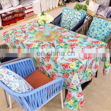 Watercolor Flamingo Printed Print Tropical Tablecloths Table Cloth for Home Hotel Party photo-2
