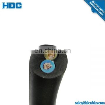 IEC 60092 Standard LV TFOI plain annealed copper braid 3x4mm2 SHF1 Black sheath Power cable cable