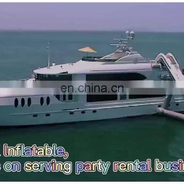 dock rent waterslide floating boat inflatable water slide for yacht