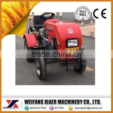 China export high speed Internal combustion new desigh red color mini tractor