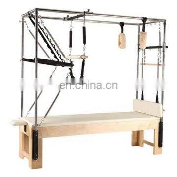 Gym White Wood Пилатесный реформер-лавка для дома, йога-реформер, классическая кровать для пилатеса, пилатесный тренажер, трапецеидальный столик, Cadillac Reformateu photo-5