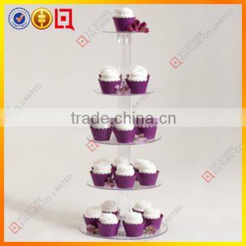 5 Tier clear acrylic cupcake stand