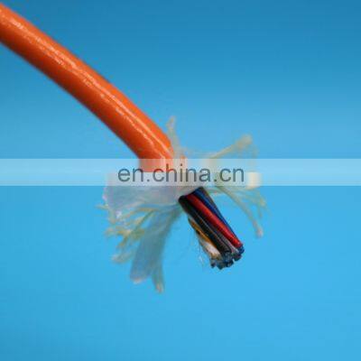 Multi cores twisted shielded cable kevlar braid cable for robot