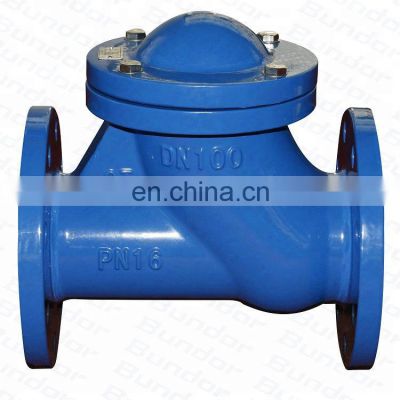 Bundor Ductile Iron Flanged Swing Check Valve Supplier Metal Check Valve