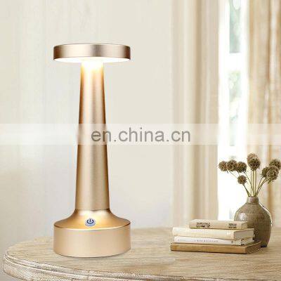 New style Dumbbell Aluminium Table Lamp USB Rechargeable LED Cordless Restaurant Table Lamp