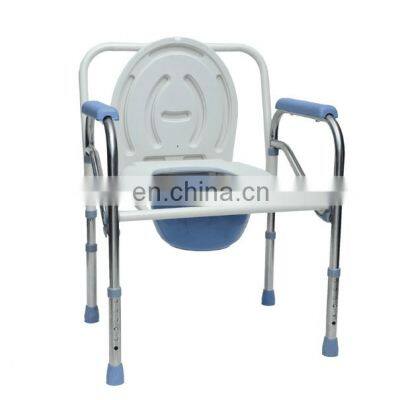 Manufacturers wholesale stainless steel stool chair elderly patients special mobile stool thickening material  adjusted chair