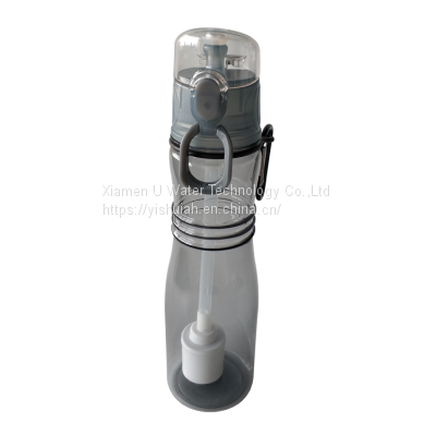 Virus Removal BPA Free Personal Portable Carbon & UF Filter Water Bottle