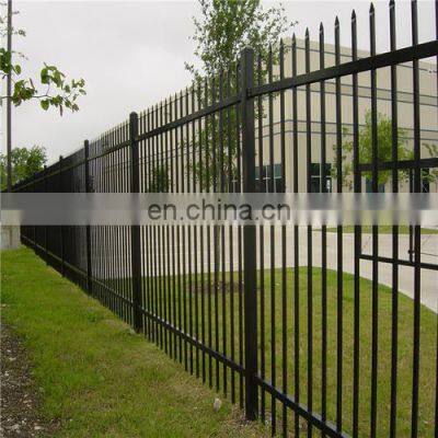 Factory Direct Sale Powder Coated Used Steel Tube Wrought Iron Fence photo-3