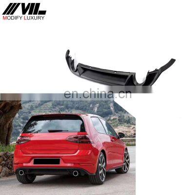 ABS car rear diffuser for Volkswagen Golf MK7 7. 5  dual exhaust 2017-2018