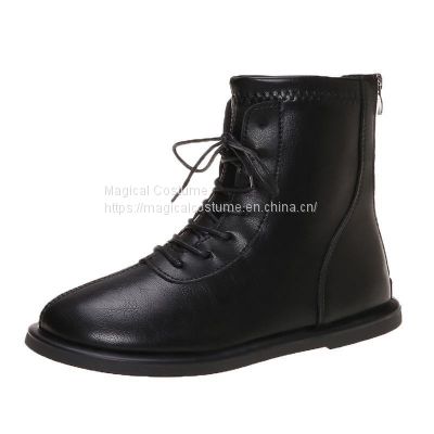 low sole half boots