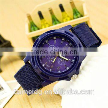 Custom logo army nylon watch