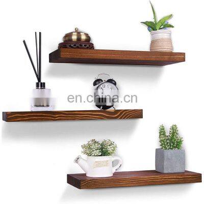 Hot Sale Handmade Rustic Wood Floating Wall Shelves