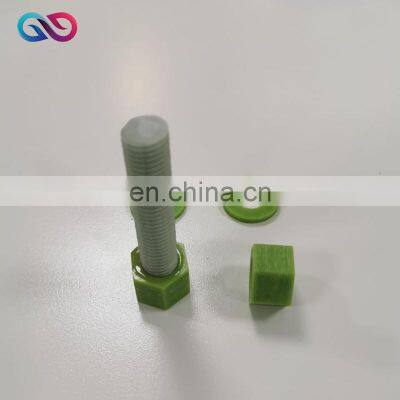 Fiberglass Bolts and Nuts FRP GRE Threaded Bolts and Nuts, Hex Bolt With Nut and Washer, Epoxy Resin Bolts and Nuts photo-5