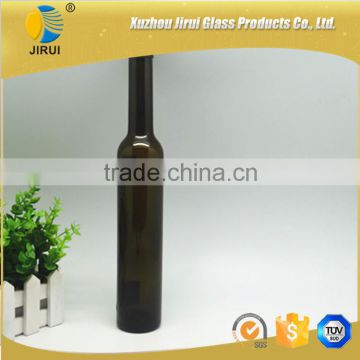 375ml slender long amber glass red wine bottles