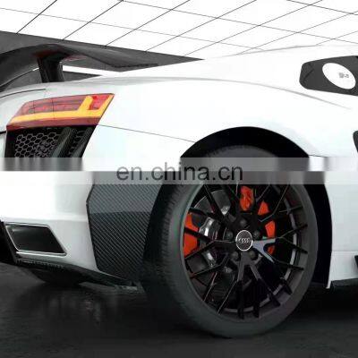 Runde New Arrival Top Ranking Quality Carbon Fiber Material For Audi R8 Performance Style Body Kit Front Lip Spoiler