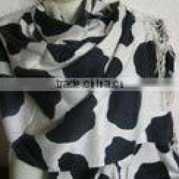 Animal fur Print Pashmina shawl