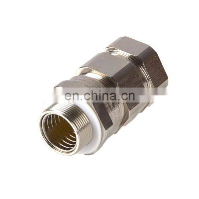 Waterproof IP68 Single Sealing Explosion Proof Stuffing Cable Gland Size With Flexible Tube