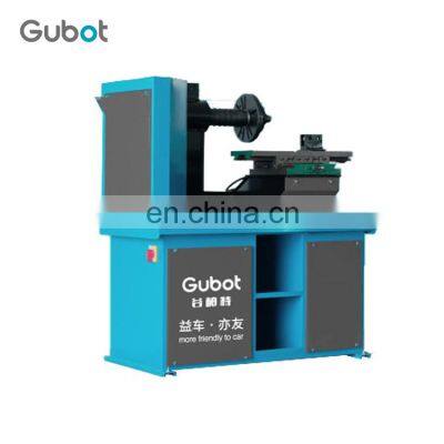 Гидравлический токарный станок для ремонта и выправки стальных автомобильных дисков, машина для выправки алюминиевых сплавных дисков photo-1
