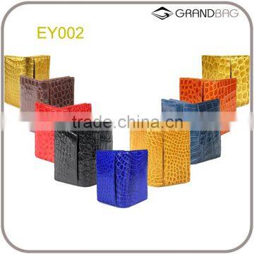 Colorful luxury genuine crocodile leather card holder croco leather business card holder