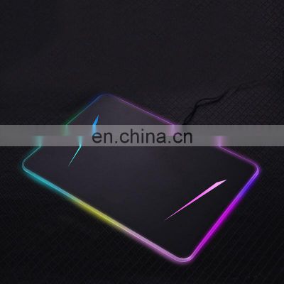 355*255*5.5mm Waterproof Mice Mat Mouse Pad Hard Surface Led Lighting Computer Gaming Rgb Mouse Pad For Game