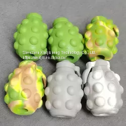 Cheap grenade Odorless 3D Silicone bowling ball fidgets fidget ball fidget toy decompression squeeze 3d elastic ball