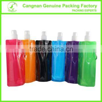 promotion gift collapsible water bottle easy carry foldable water pouch                        
                                                Quality Choice