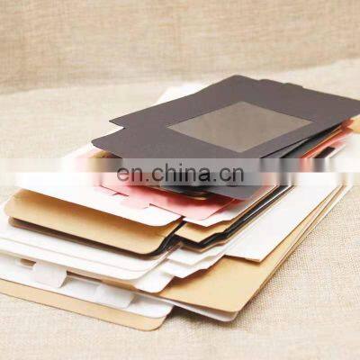 Wholesale Cheap Window Flower Gift Packing Paper Box Transparent PVC Window Plain White Paper Box photo-5
