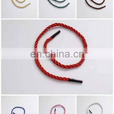 Factory Directly Wholesale Colored Round Premium 3-strand Twisted Packing Rope With Buckle Clip for Gift Boxes Paper Bag photo-4