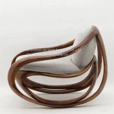 Move Rocking Chair A Rocking Armchair With Great Aesthetic Balance. photo-5