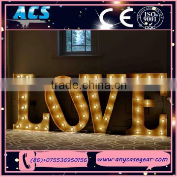 ACS High quality wedding/party decoration lighted giant love letters