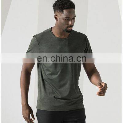 Wholesale Blank Custom Quick Dry Ice Silk Sports Gym T-Shirt Men's Outdoor Fitness Running Activewear Camouflage Print Tee Shirt